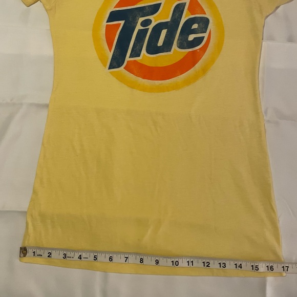 Junk Food t-shirt, Tide logo, Yellow, Vintage look, Y2K, 00s, “Loads of Hope” - Picture 8 of 13